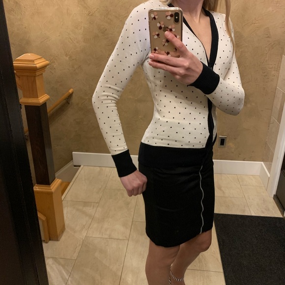 French connection Polka Dot Cardigan - Picture 3 of 6